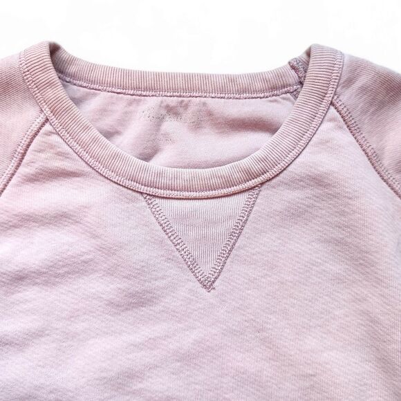 Madewell crewneck pullover sweatshirt XL light pink cozy warm fall basic - Picture 4 of 9